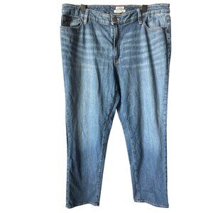 L.L.Bean Favorite Fit Jeans Blue Denim 99% Cotton 1% Spandex Size 16